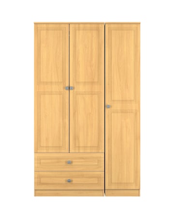 Richmond Triple Wardrobe with 2 Drawers