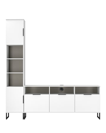 Hayden Ready Assembled Left Hand Media Unit