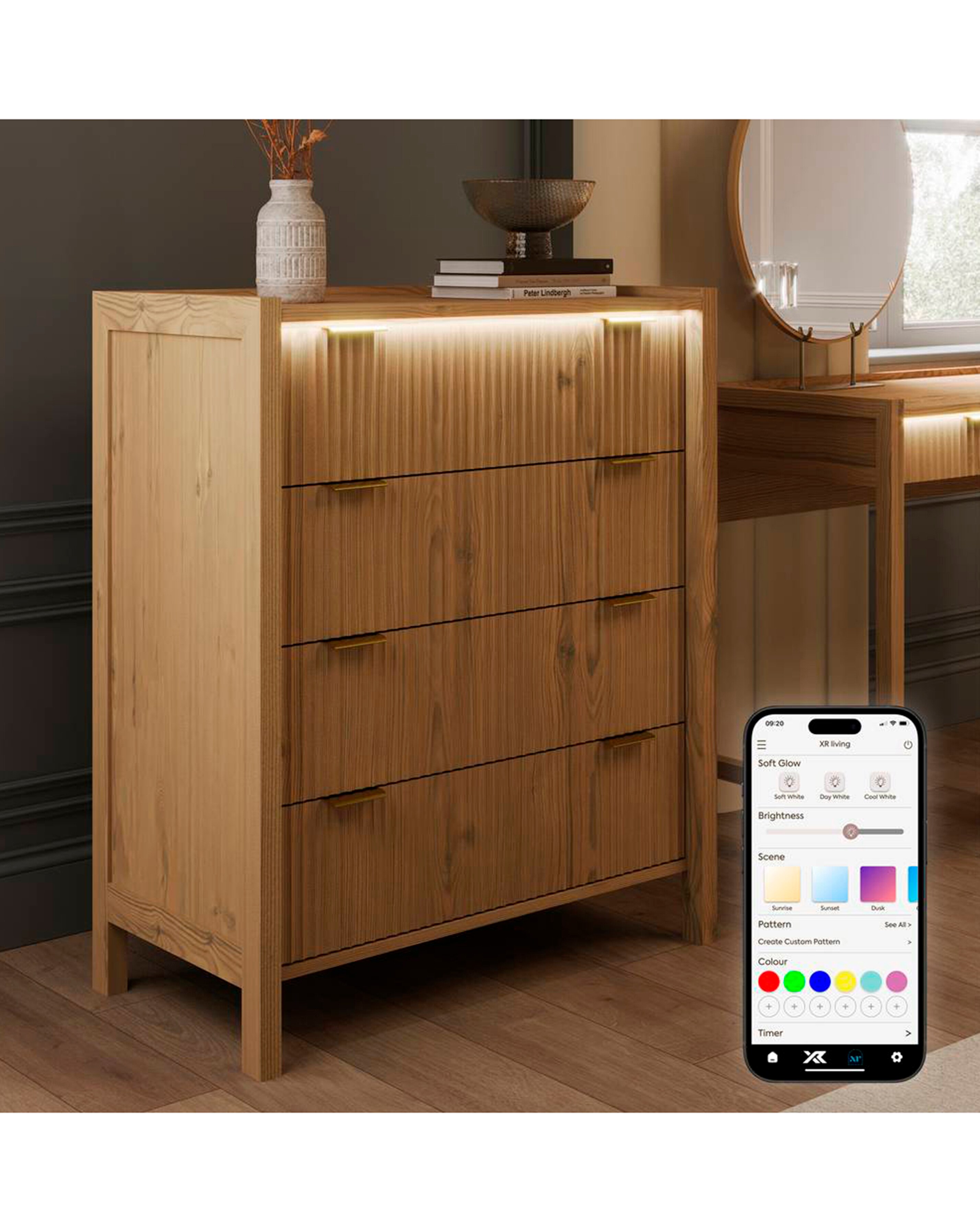 Dakota Chest of Drawers with Lights