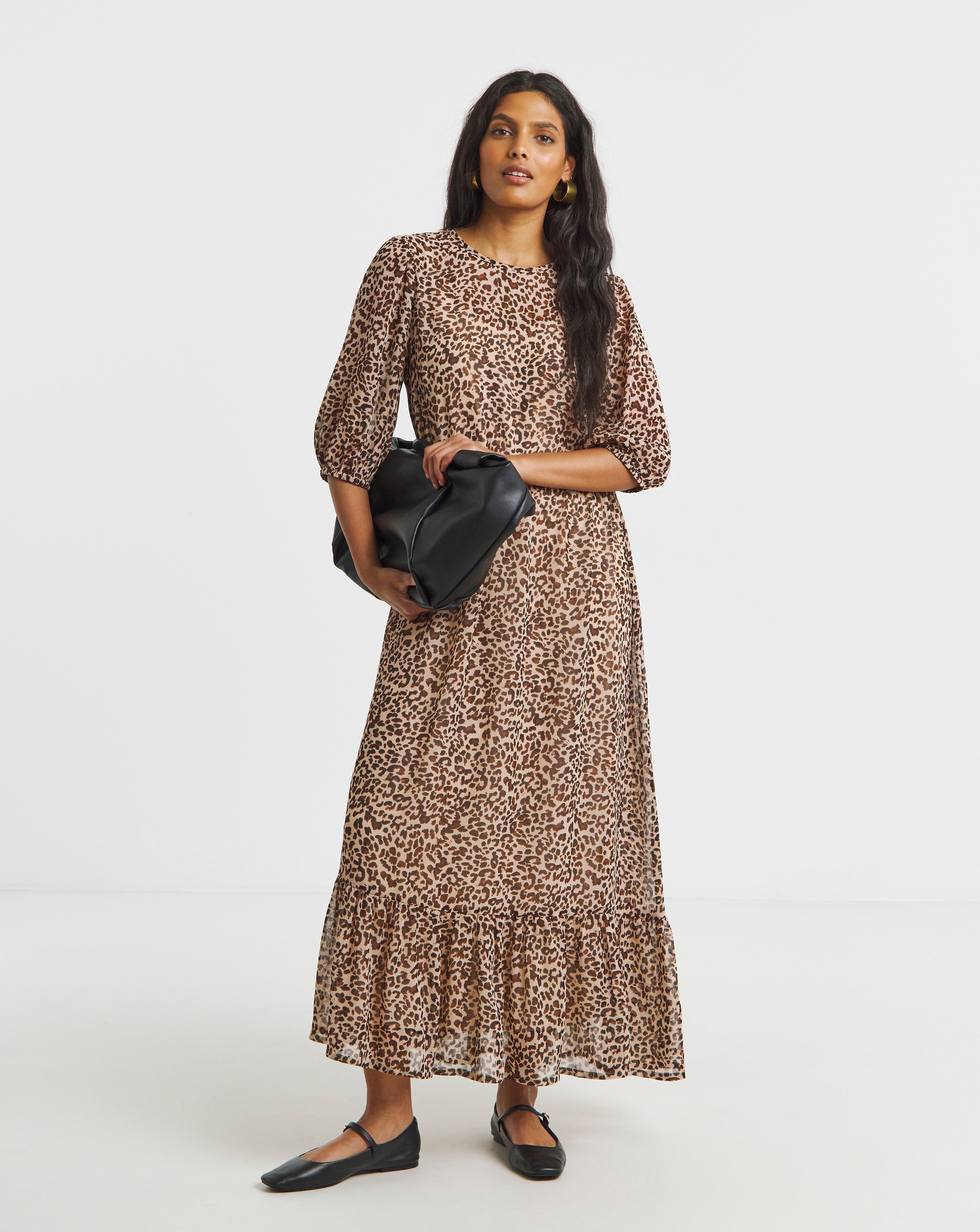 Printed Georgette Maxi Dress