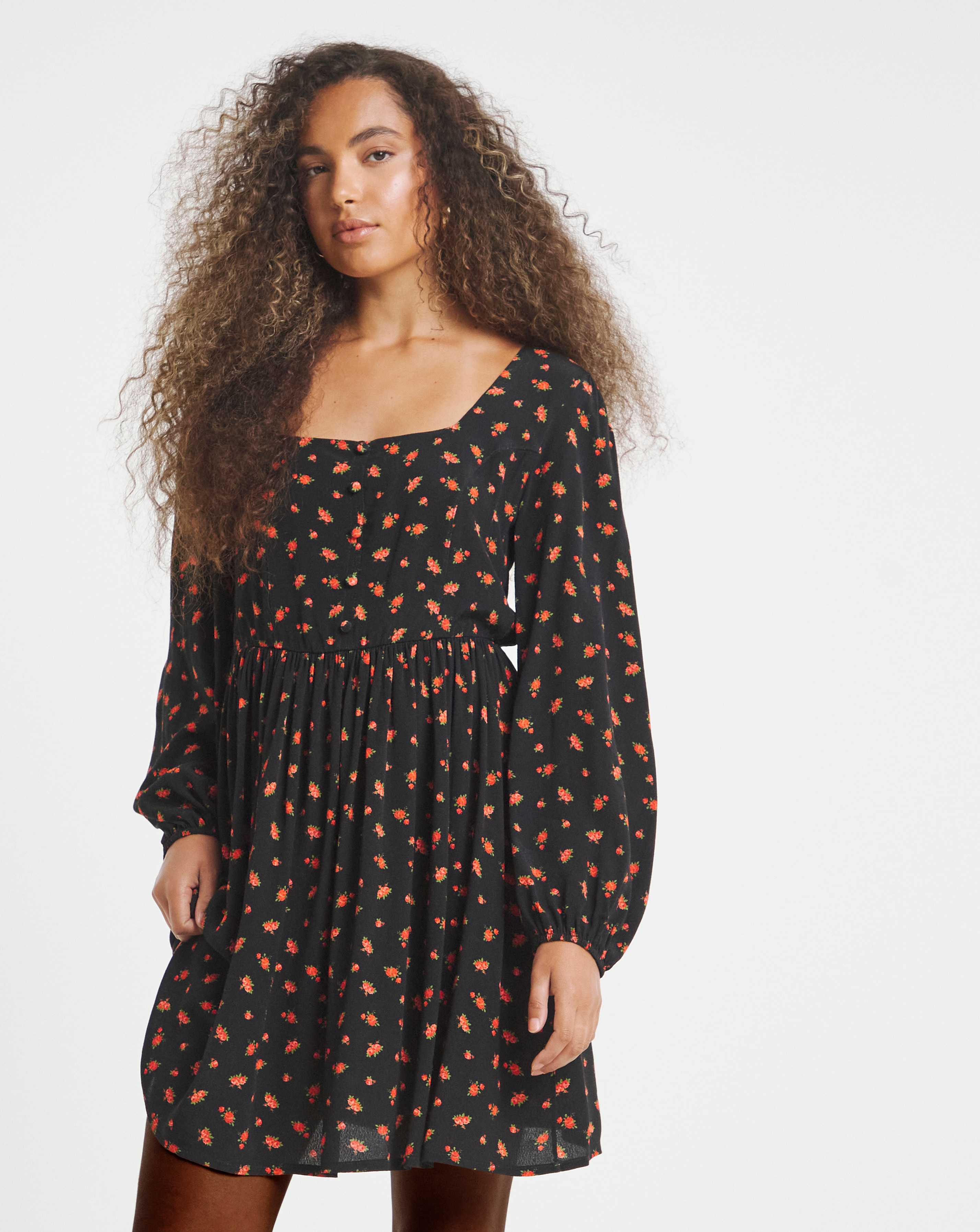 Waist Detail Skater Dress