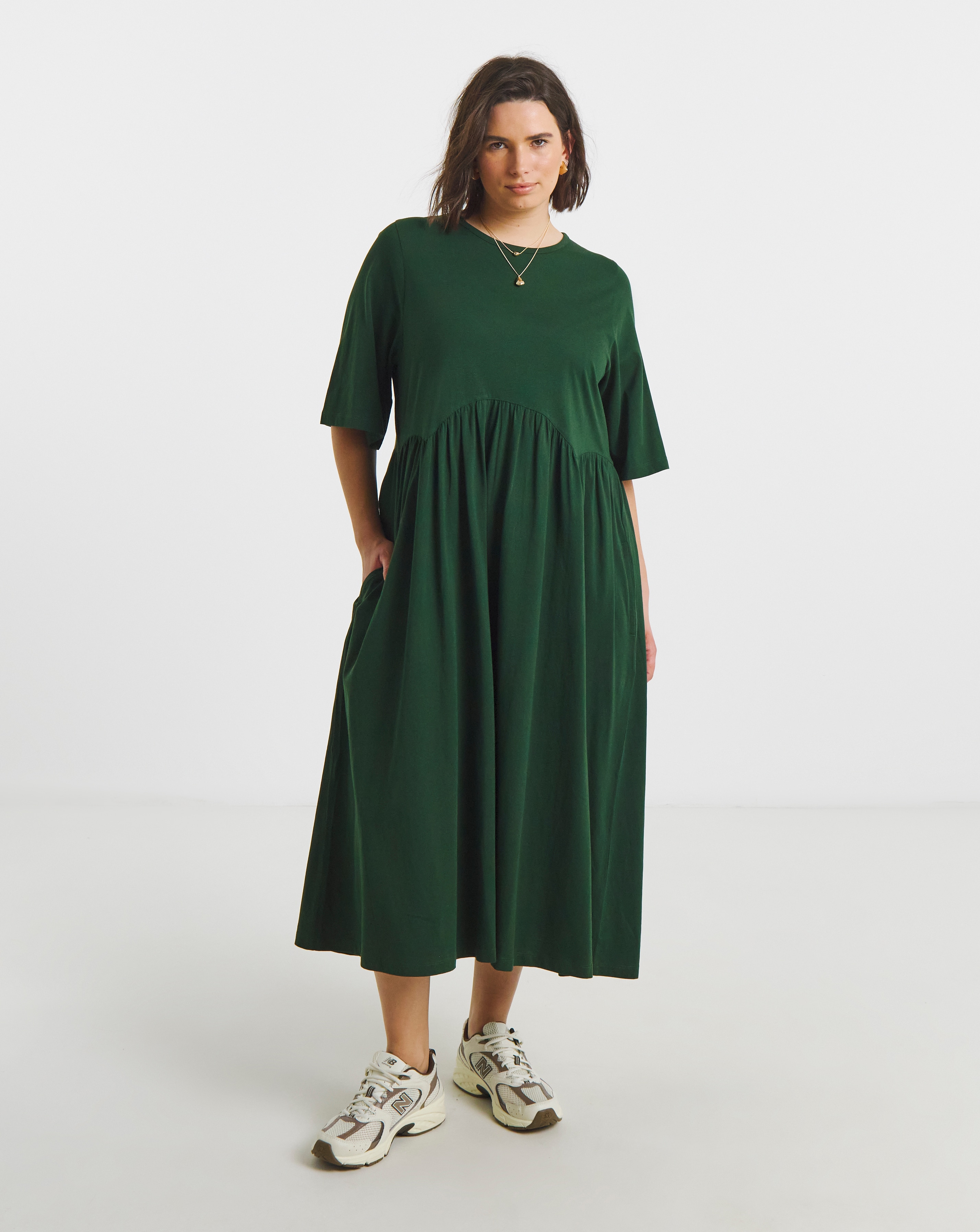 New In - Boxy Sleeve Midi Dress