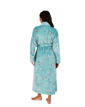 Monsoon Feather Print Foil Dressing Gown
