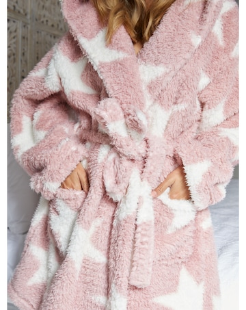 Jim Jam The label Zip Pink Star Dressing Gown