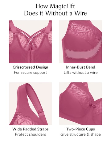 Glamorise Plus Size MagicLift Natural Support Bra 1010