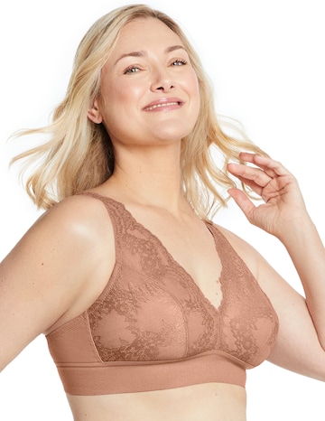 Glamorise Plus Size Lace Plunge Bralette 7013