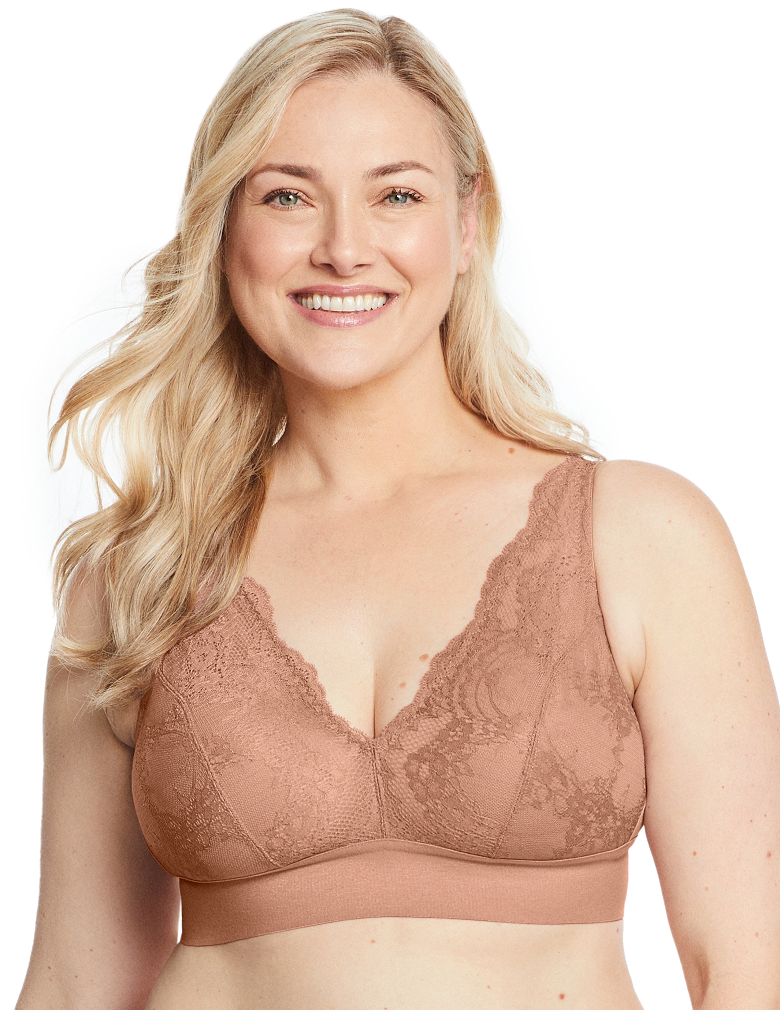 Glamorise 7013 Bramour Bra - Cappuccino - Size 46D - Women's
