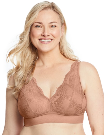 Glamorise Plus Size Lace Plunge Bralette 7013