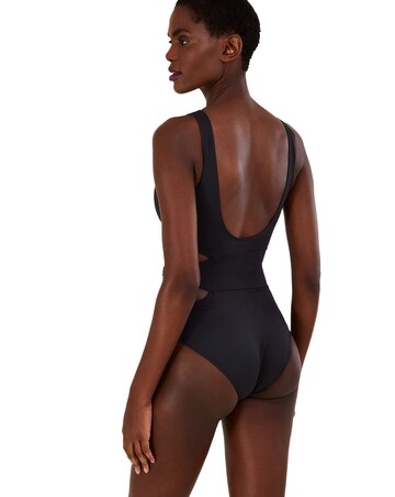 Monsoon Plain Cut-Out O-Ring Swimsuit