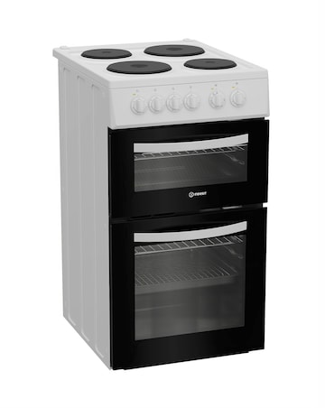Indesit ITE5EMW 50cm Electric Twin Cooker - White