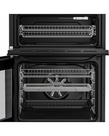 Hotpoint HDE6VDCASB1 60cm Electric Double Cooker with Air Fry - Black