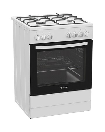 Indesit I6G3PMW/UK 60cm Gas Single Cooker - White