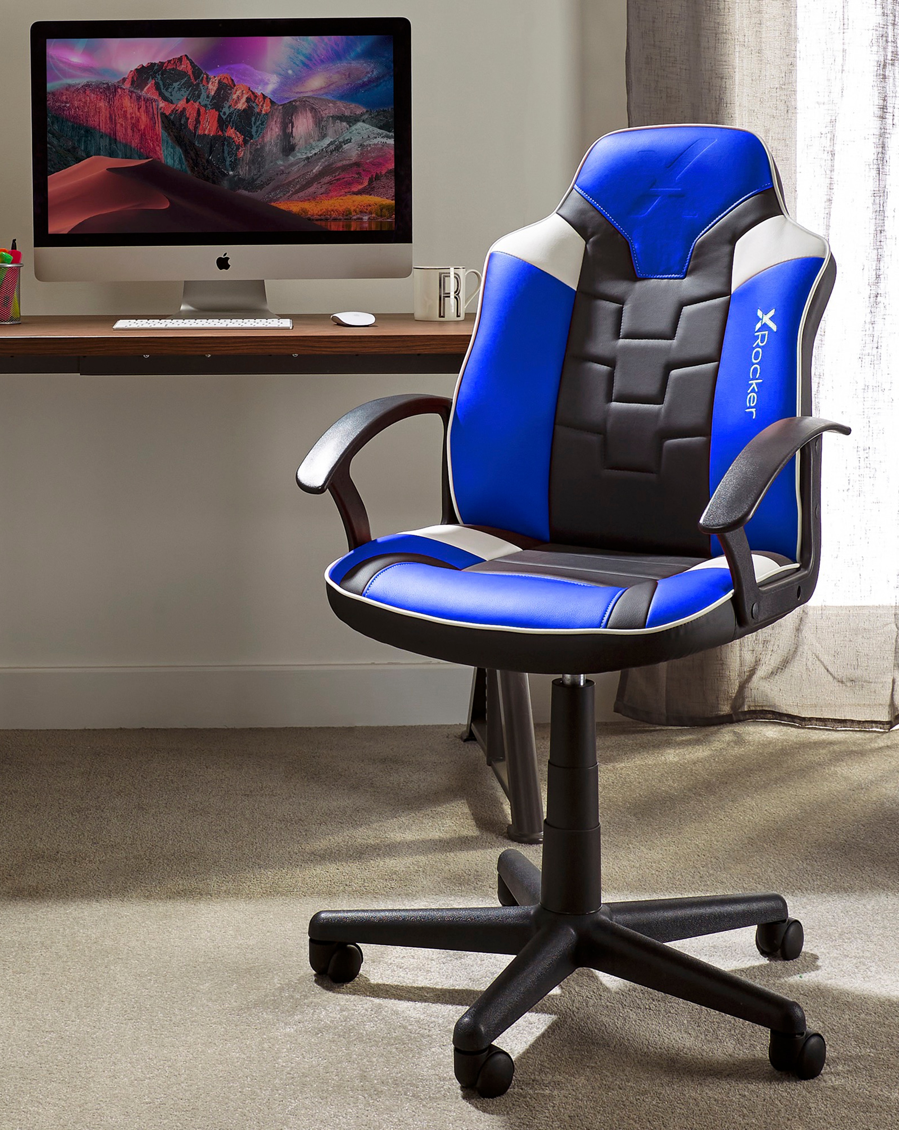 New In - X Rocker Saturn Junior Gaming Chair Blue