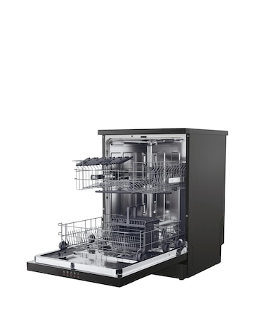 Hoover HF 3C7L0B 13 place Dishwasher - Black + installtion