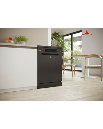 Hoover HF 3C7L0B 13 place Dishwasher - Black + installtion