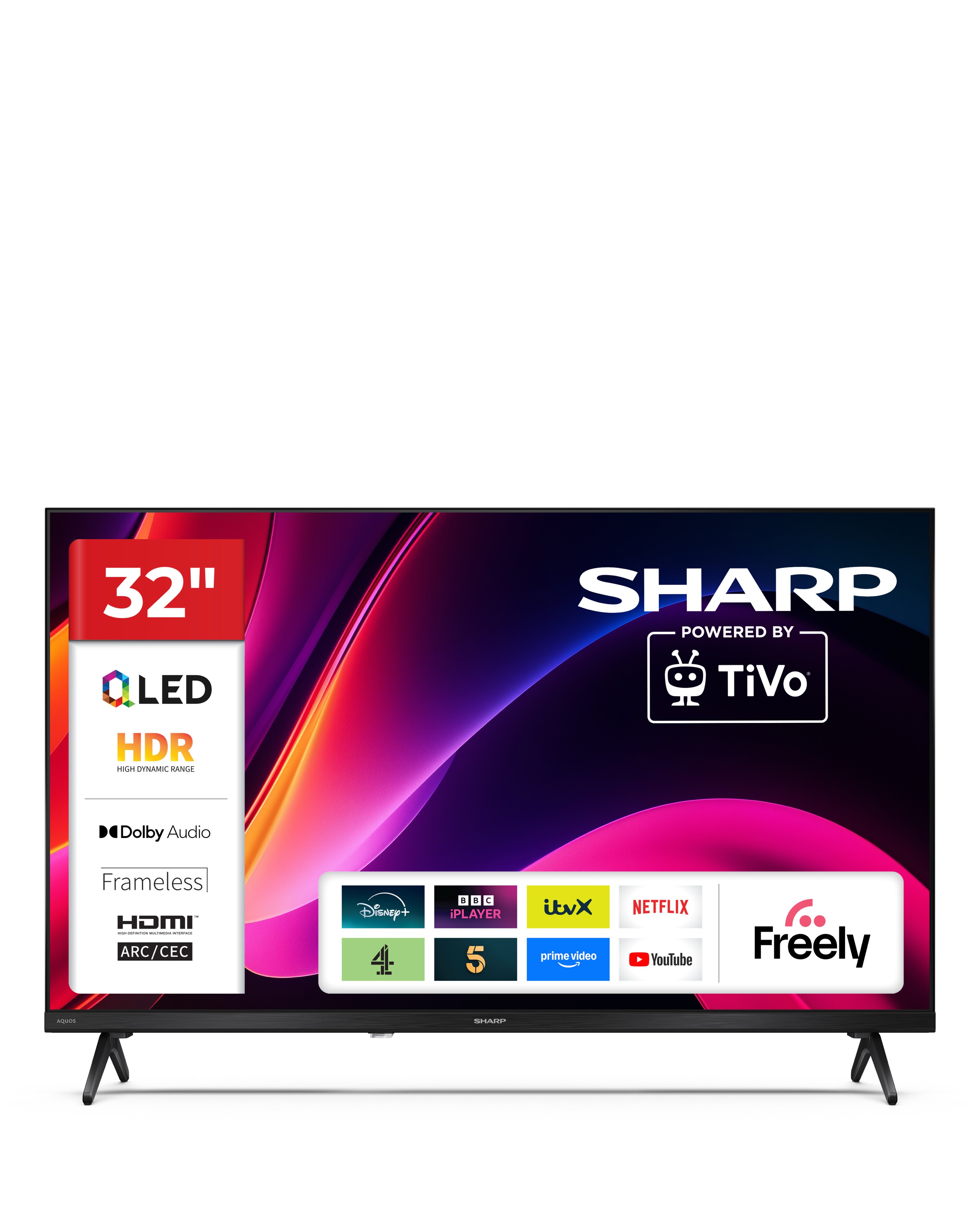 Sharp 1T-C32He3245Kb 32 Qled HD Tivo TV