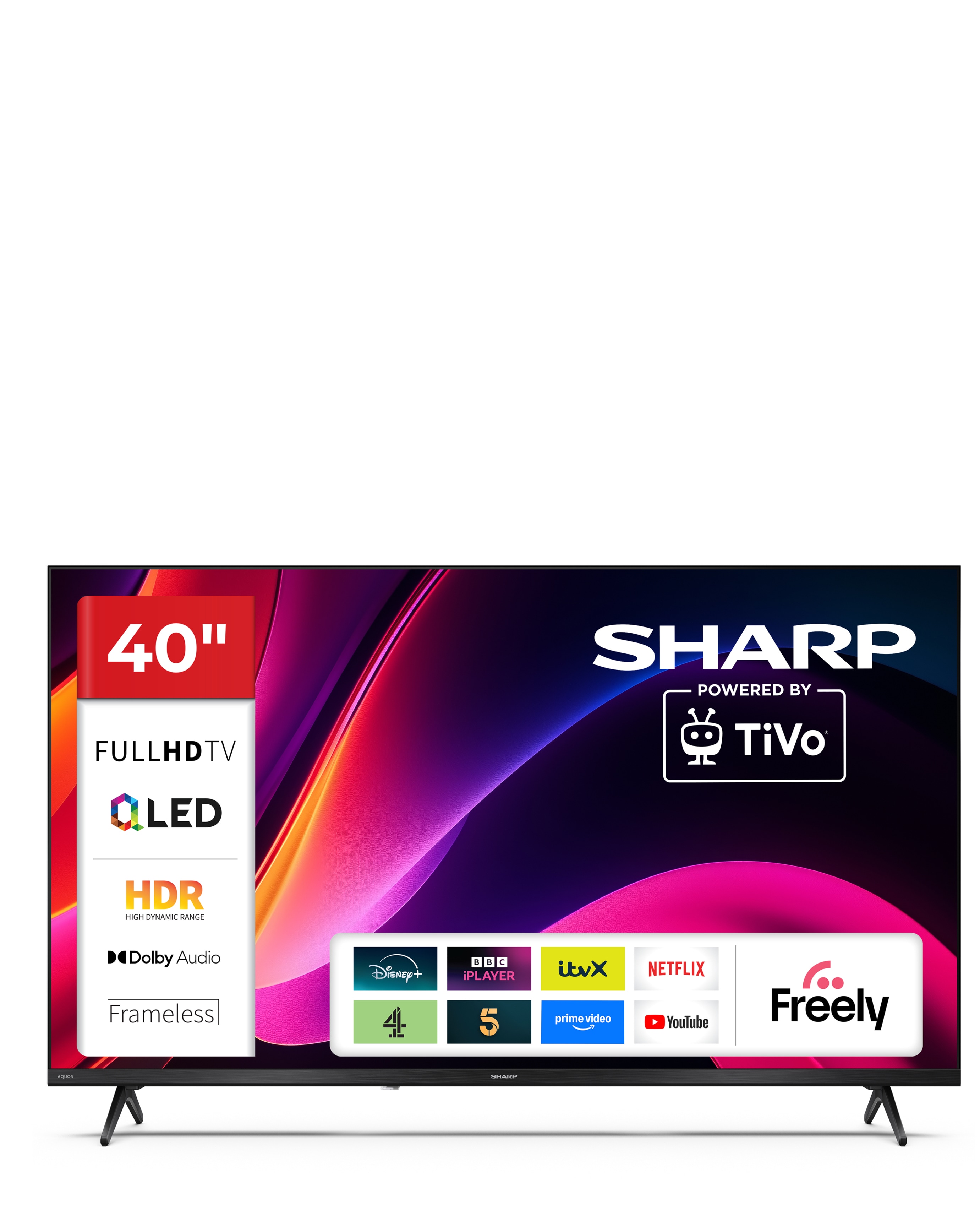 Sharp 2T-C40He3245Kb 40 Qled HD Tivo TV