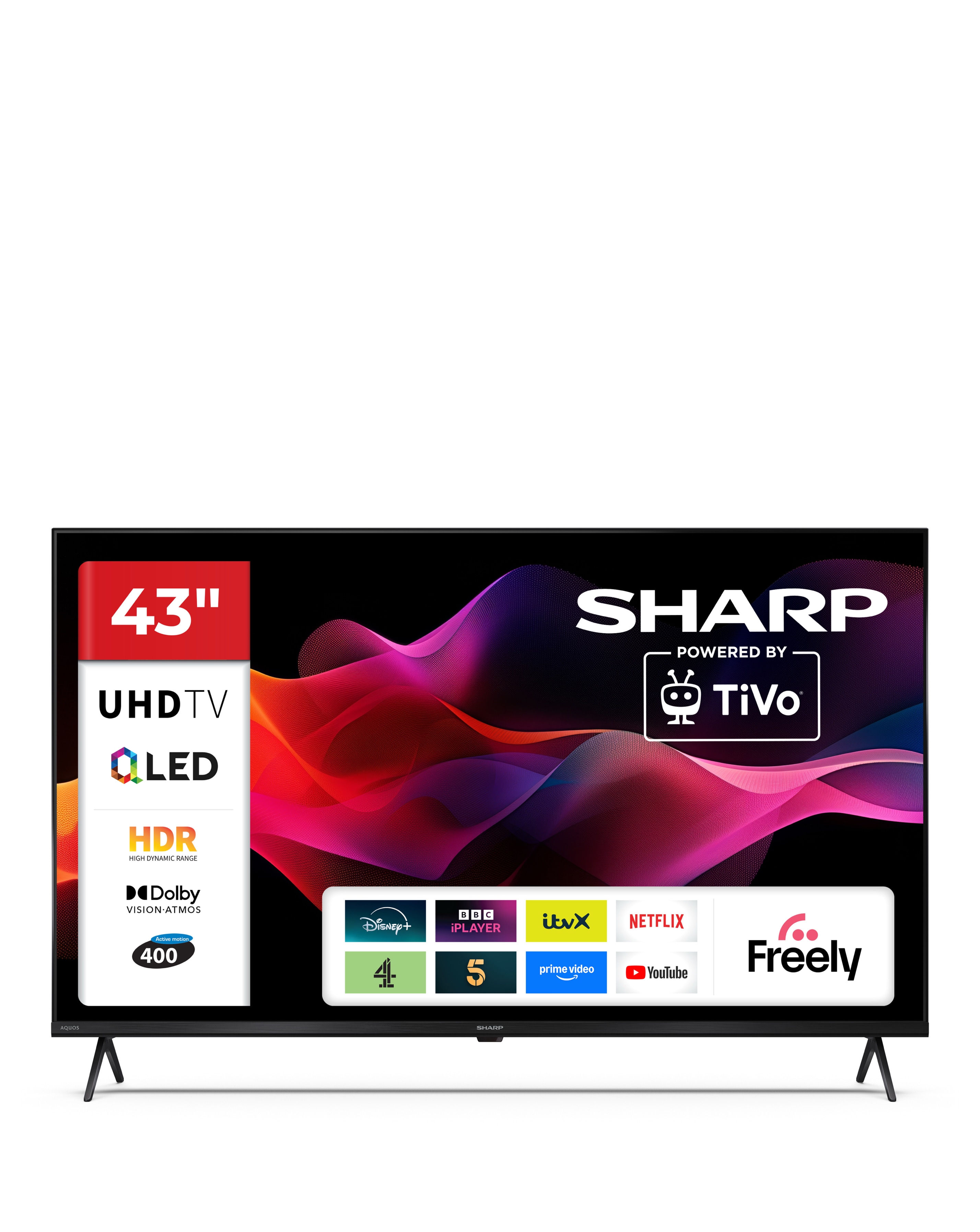 New In - Sharp 43in Ultra HD Quantum Dot Tivo TV