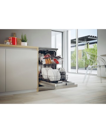 Install - Hoover H-Dish 500 HF0C3SB0FX-80 10 Pl Slim WiFi Dishwash Stain Steel
