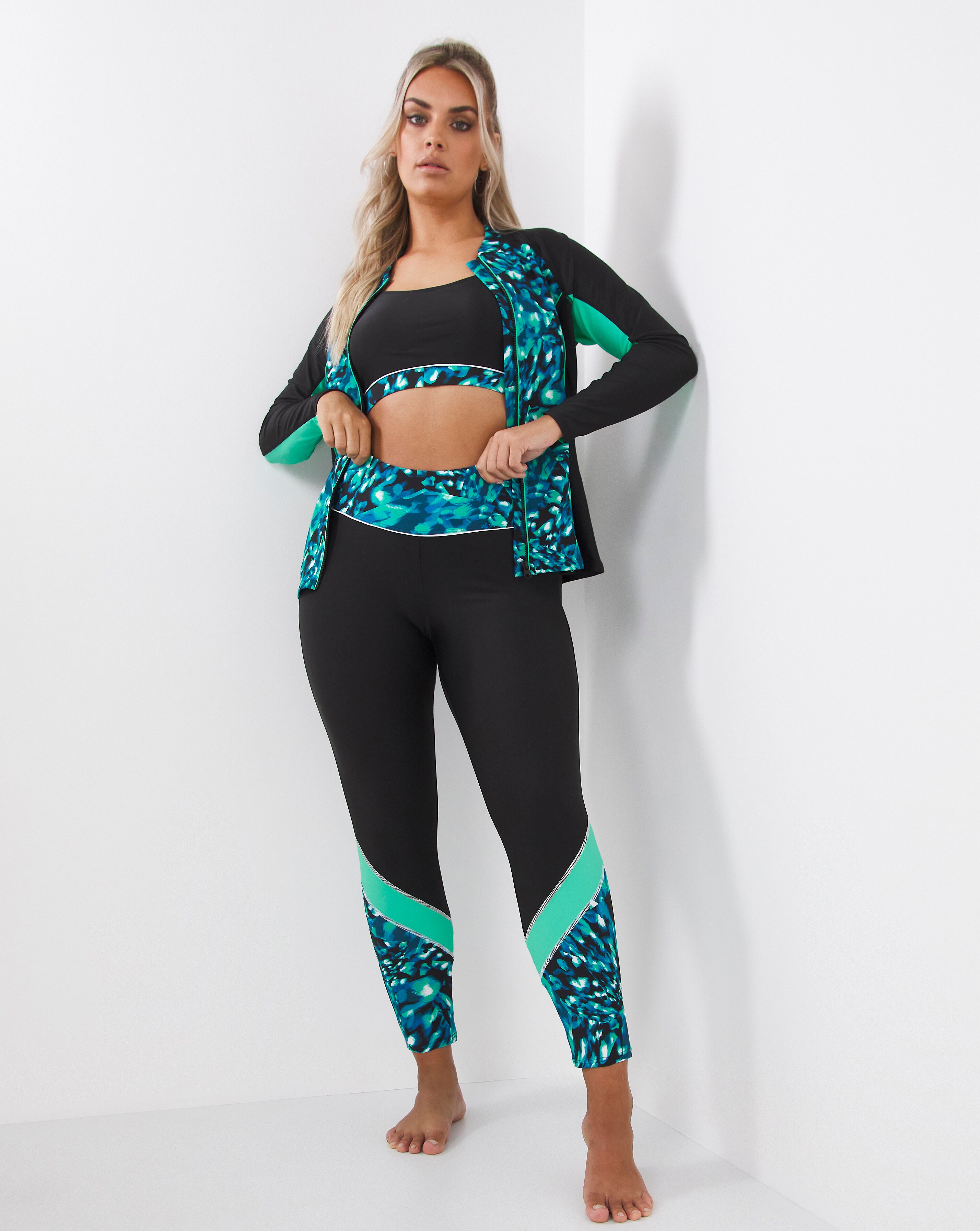 Cropped swimming leggings hot sale