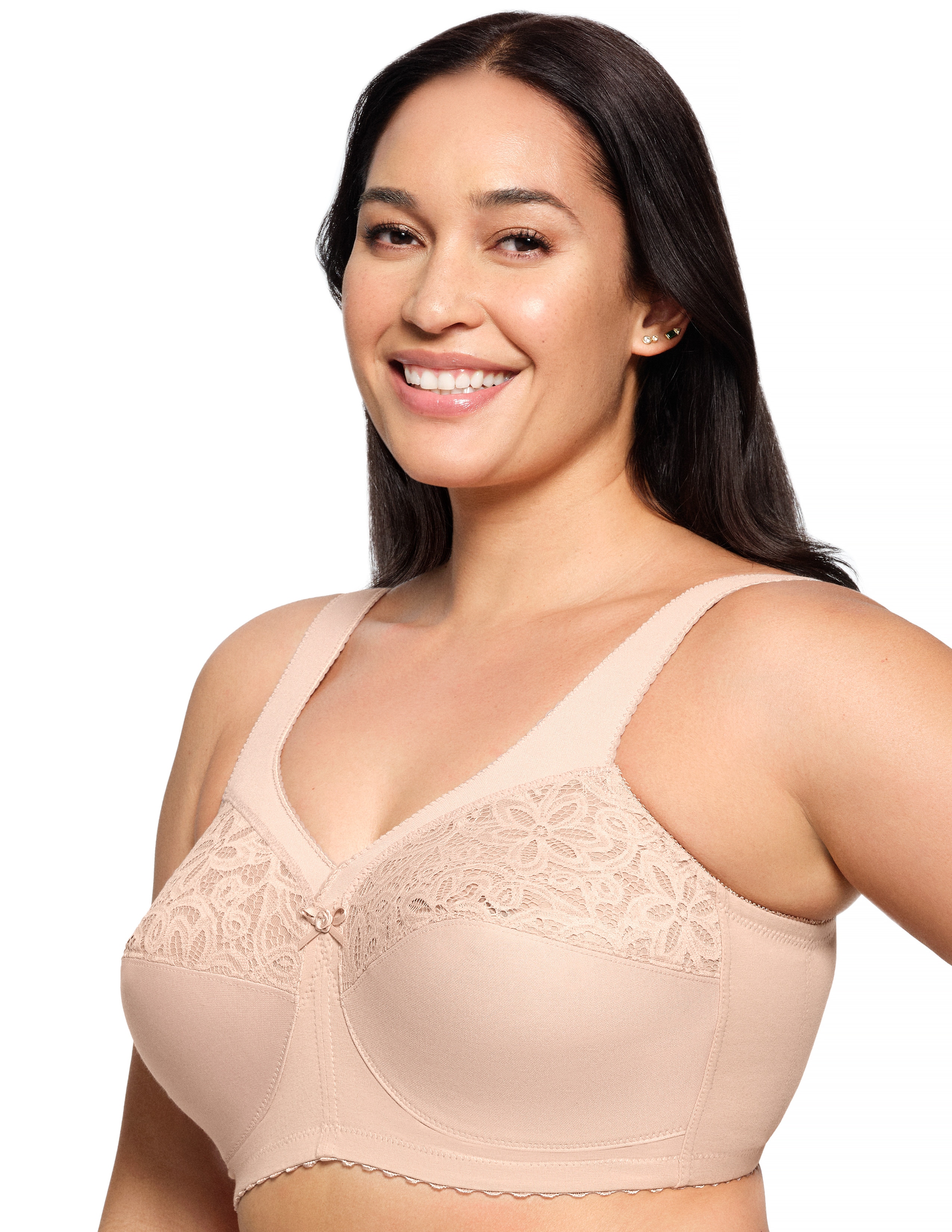 Glamorise Women's Plus Size MagicLift Cotton Support Bra Wirefree #1001,  Lilac, 100D : Buy Online at Best Price in KSA - Souq is now :  Fashion