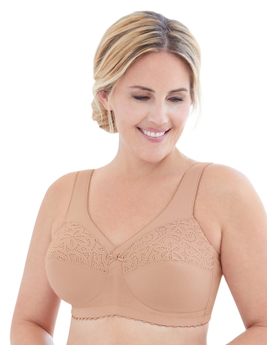 Glamorise Plus Size MagicLift Cotton Support Bra 1001