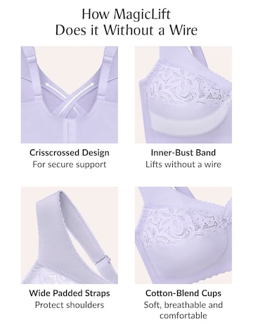 Glamorise Plus Size MagicLift Cotton Support Bra 1001