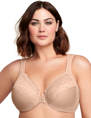 Glamorise Plus Size WonderWire Front-Closure Bra 1245