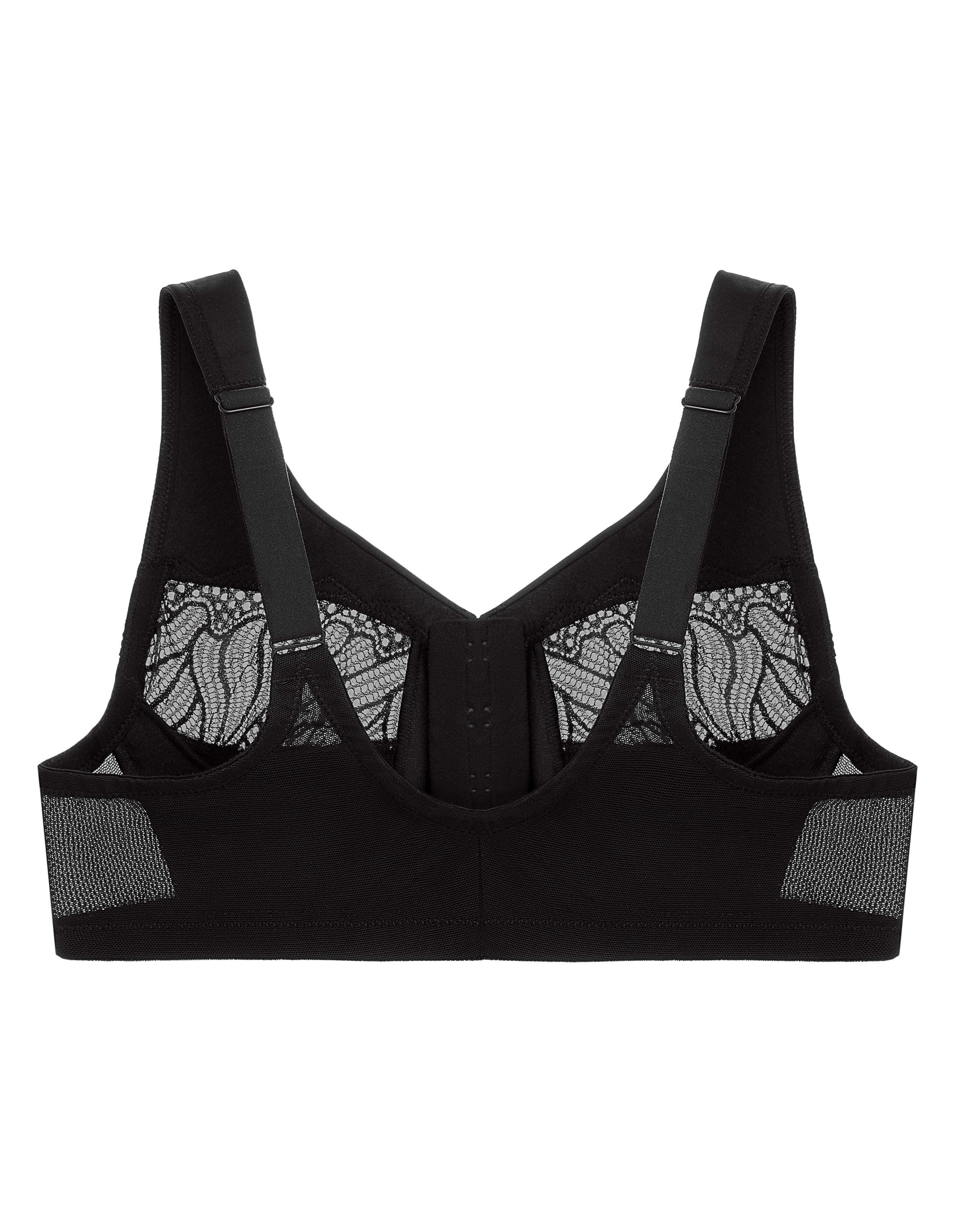 thumbnail image 2 of Glamorise Womens Magiclift Moisture Control Wirefree Bra 1064 Gray Heather 44f 2 of 10