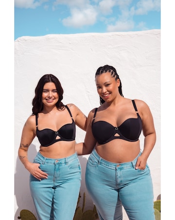 Curvy Kate Boost Me Up Padded Balcony Bra Black