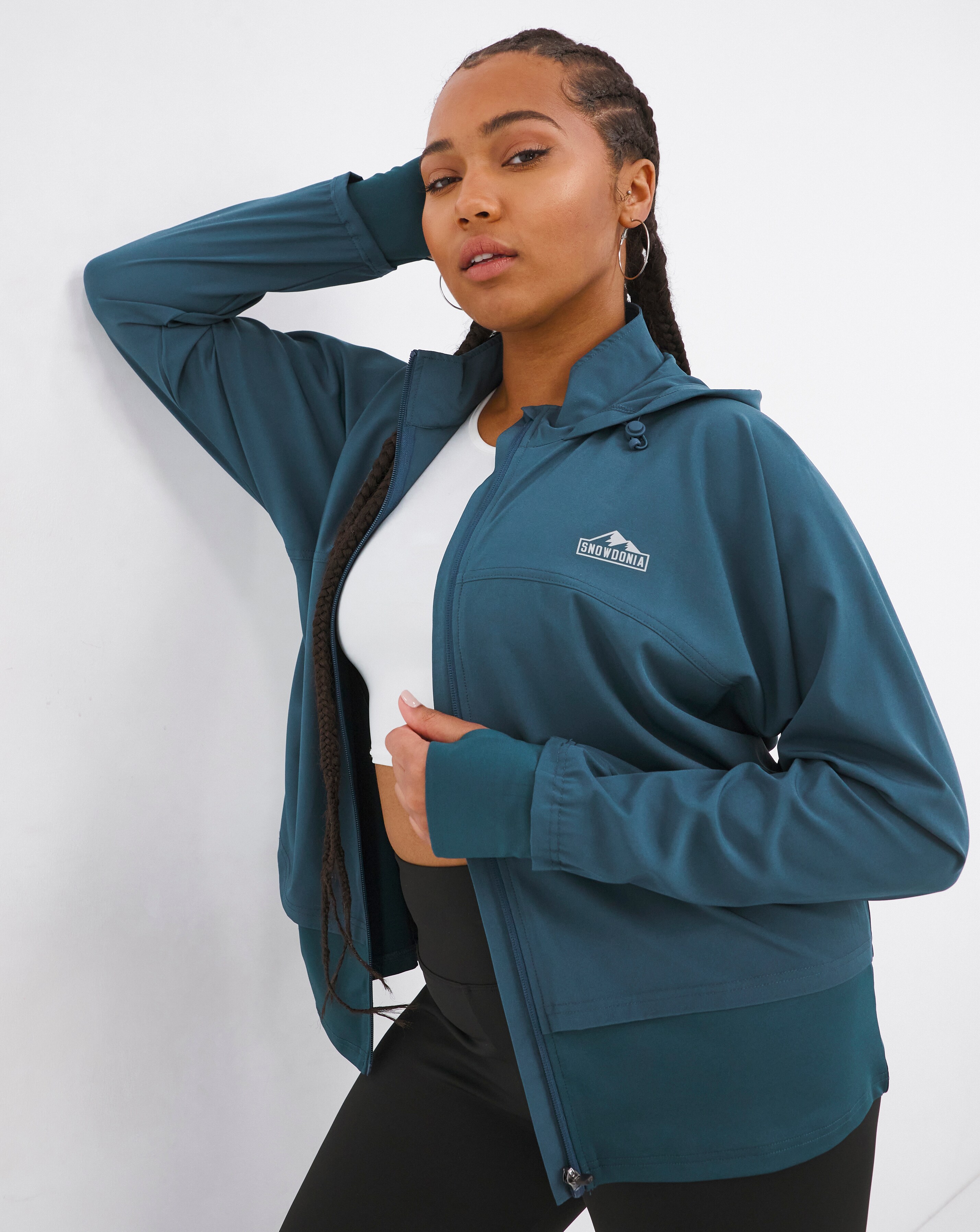Snowdonia Navy Full Zip Ladies Layering Jacket | Simply Be