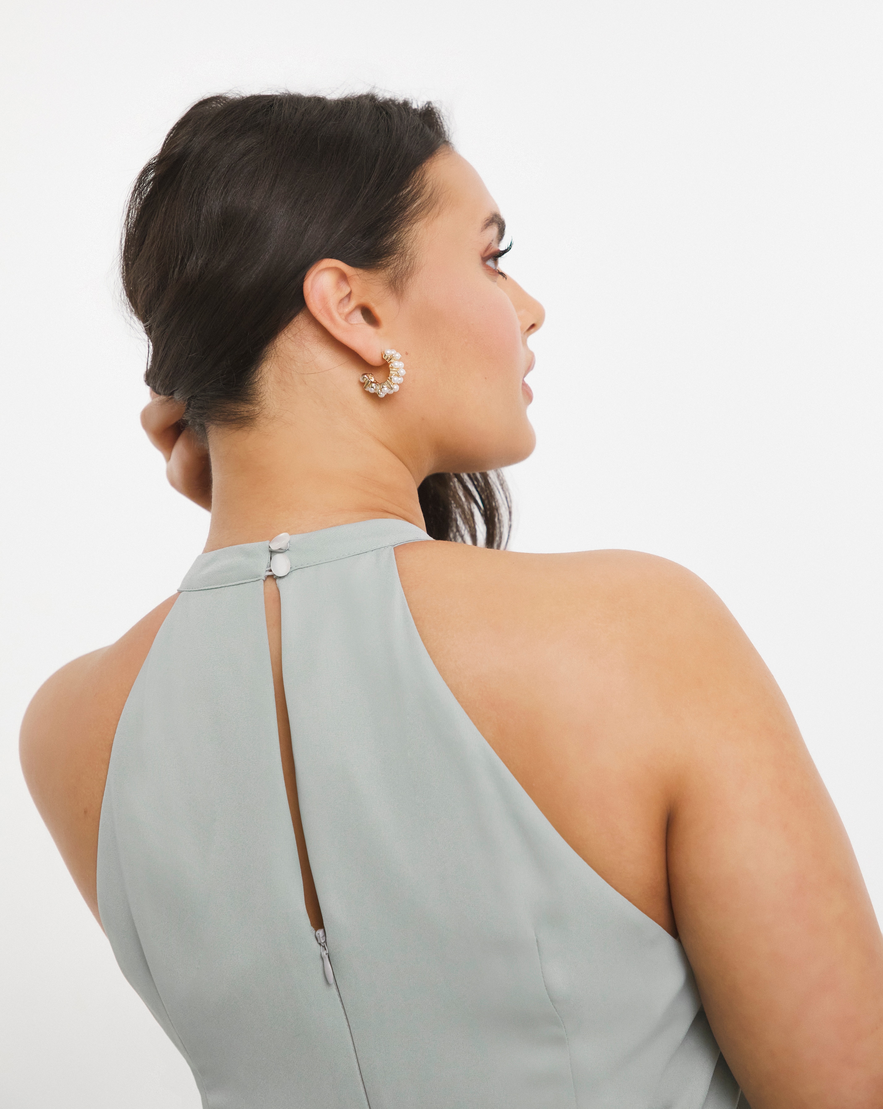 High neck clearance frock design