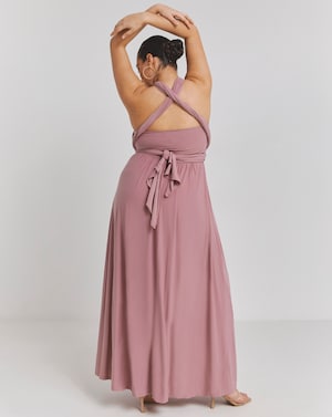 Pink Multi-Ways To Wear Maxi Dress - Image 2