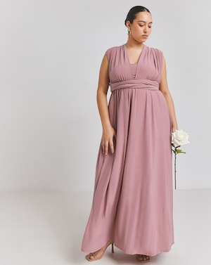 Pink Multi-Ways To Wear Maxi Dress - Image 3