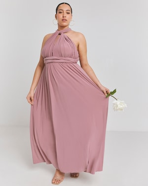 Pink Multi-Ways To Wear Maxi Dress - Image 1