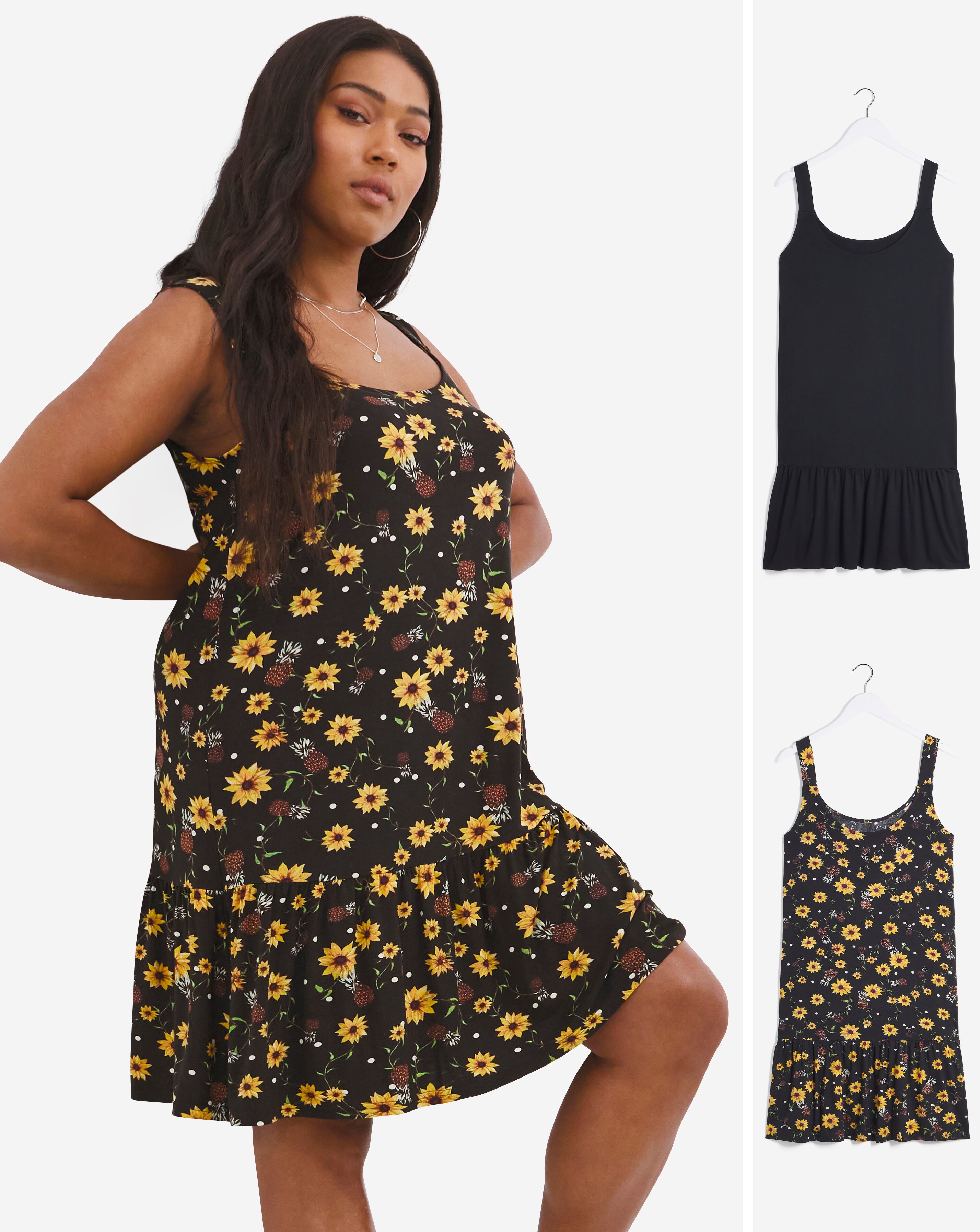 2 Pack Drop Smock Dress | Simply Be