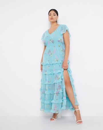 Simply Beautiful Floral Tiered Maxi Dress | Simply Be