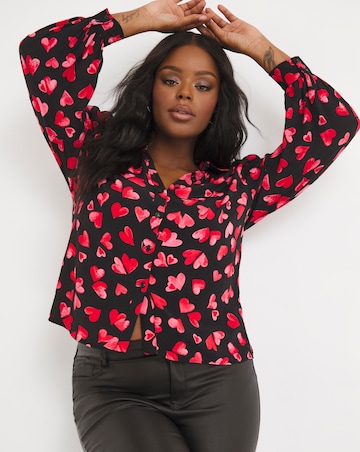 red blouse zara