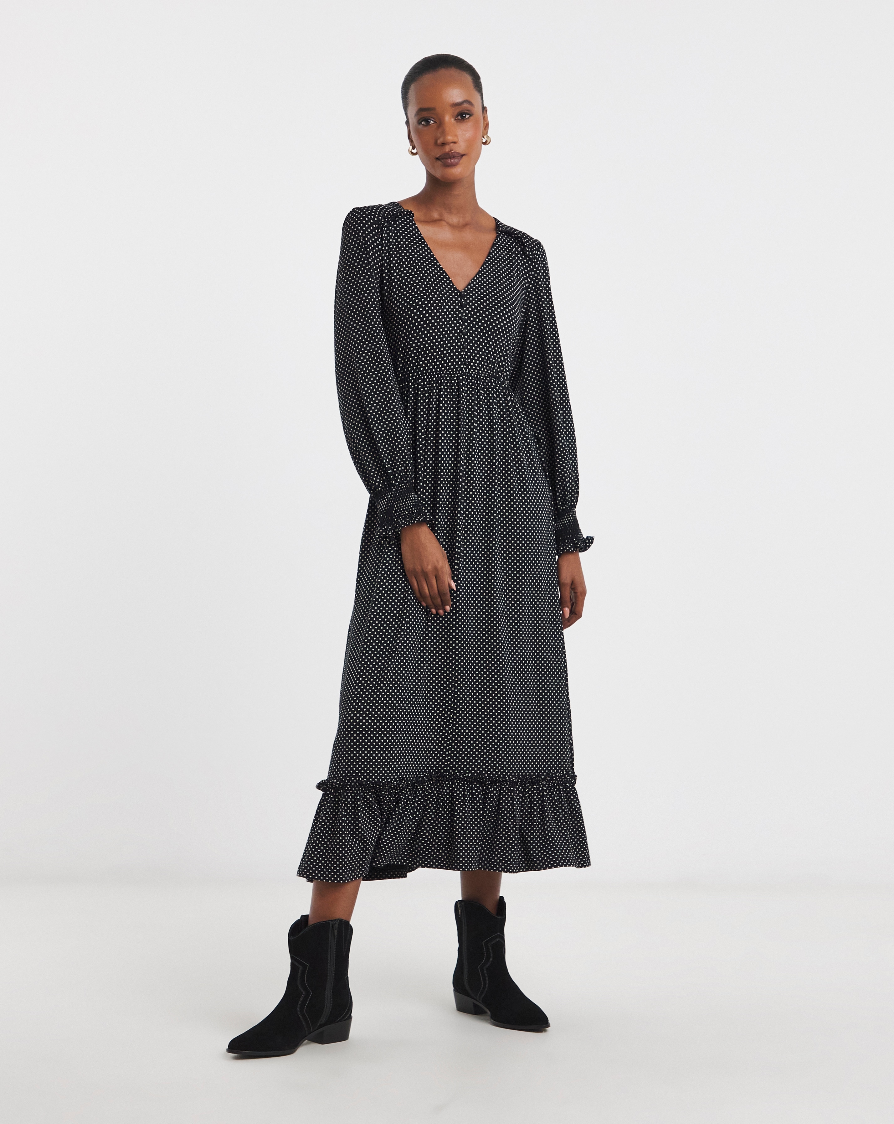 New In - Joe Browns Polka Dot Midaxi Dress