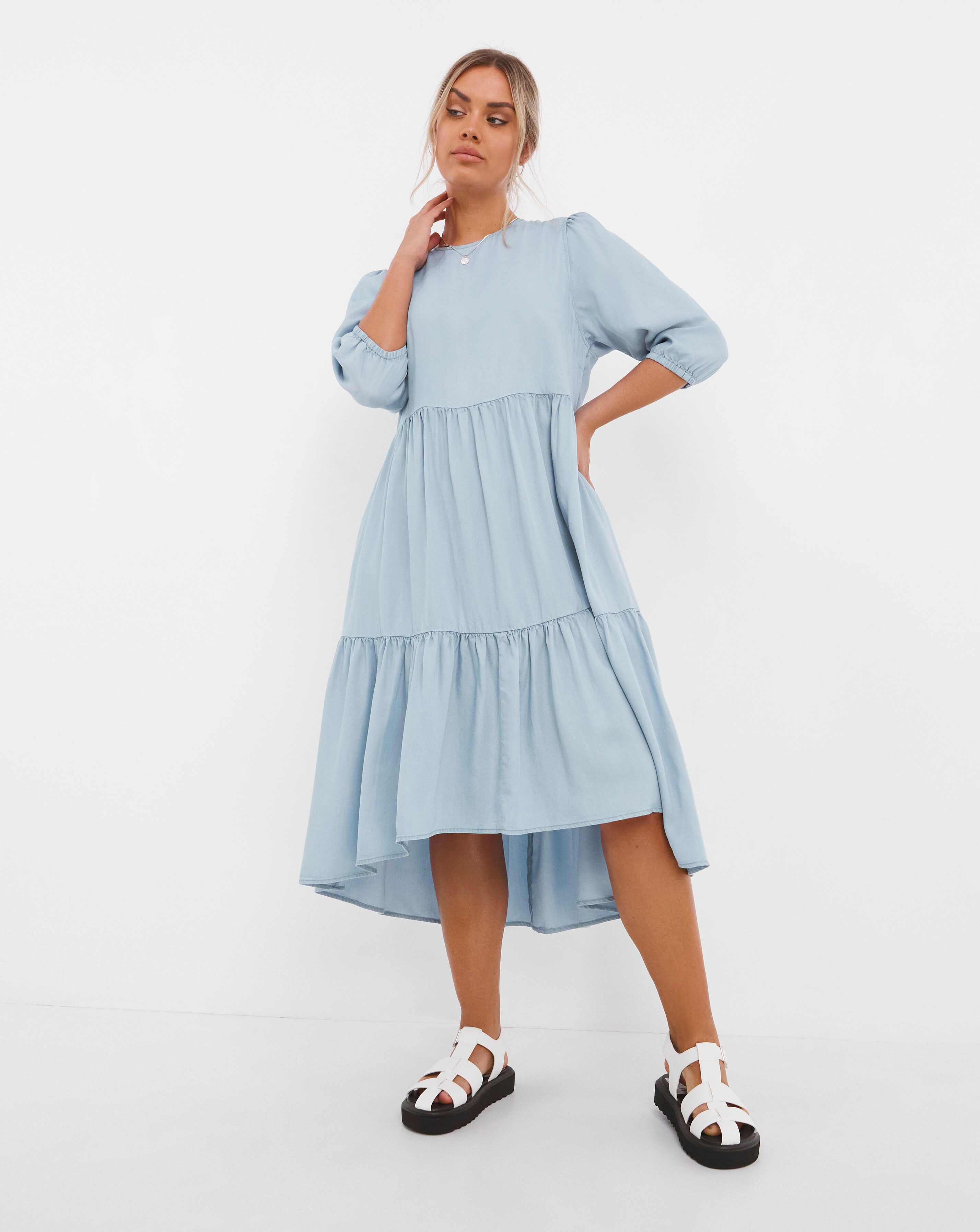 midi smock dress