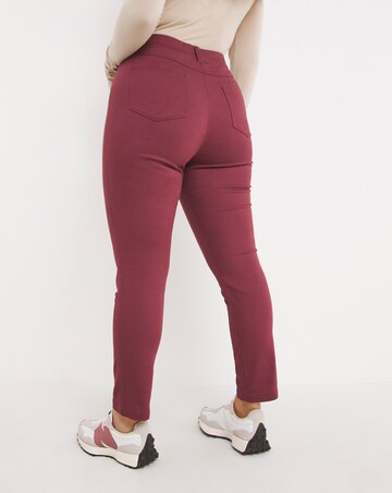 burgundy jeggings uk