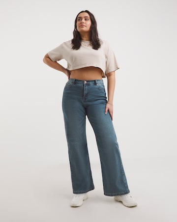 Light Mid Wash 24/7 Wide Leg Jeans