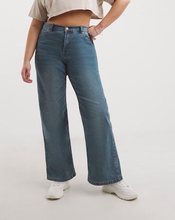 Light Mid Wash 24/7 Wide Leg Jeans