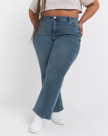 Light Mid Wash 24/7 Wide Leg Jeans