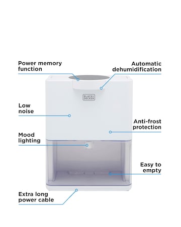 Black & Decker 3.2L Smart Dehumidifier & Air Purifier