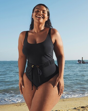 Icon Maui Underwired Scoop Neck Belted Shaping Swimsuit C-GG ...