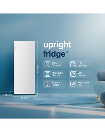 Fridgemaster MTL55242E Upright Larder Fridge E Rated