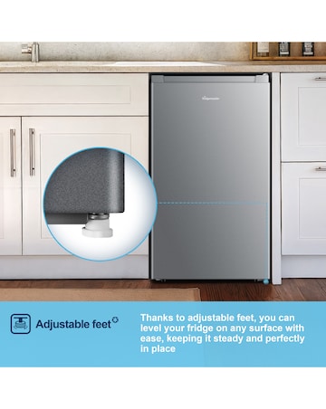 Fridgemaster MUL4892MES Under Counter Fridge - Silver E Rated