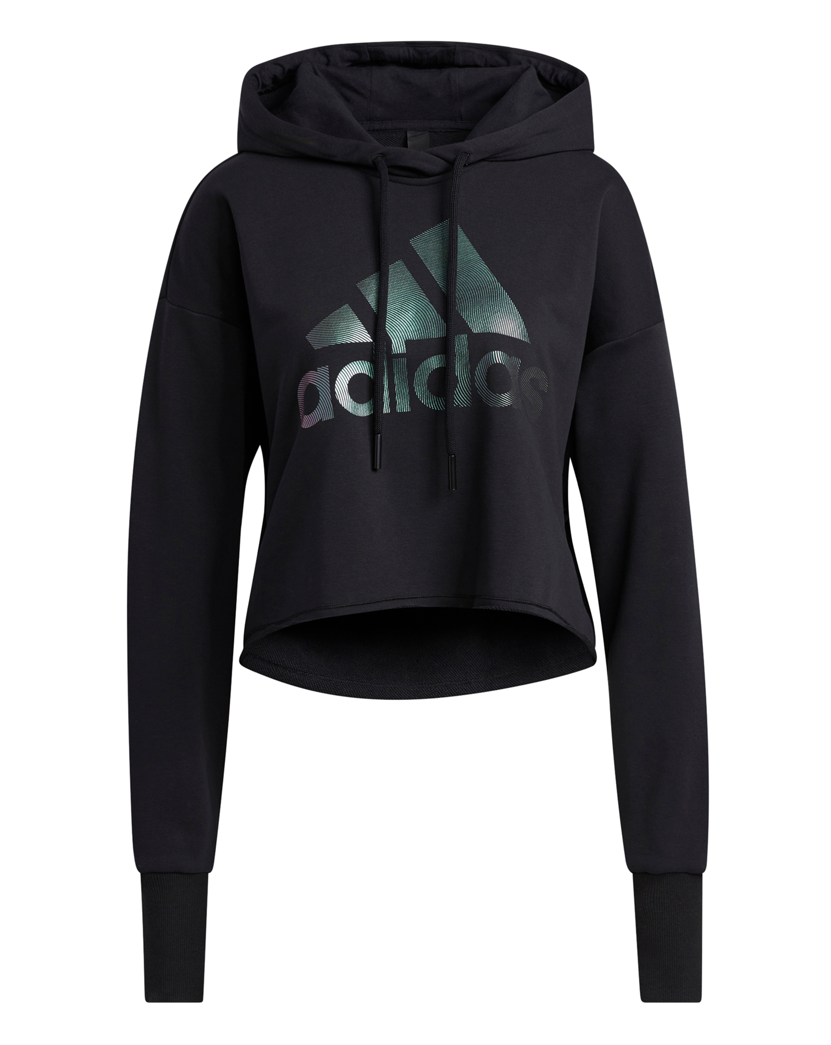 Adidas crop top shop hoodie black