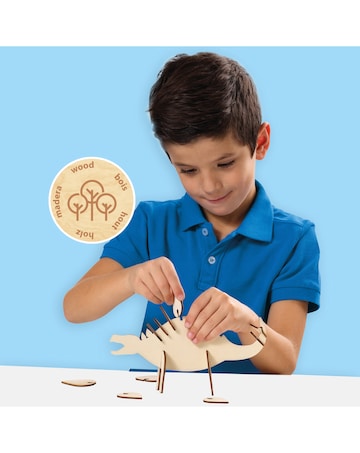 SES Wooden Dino Glow In Dark Set